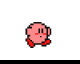 Kirby walking by Muddy (Flipnote thumbnail)
